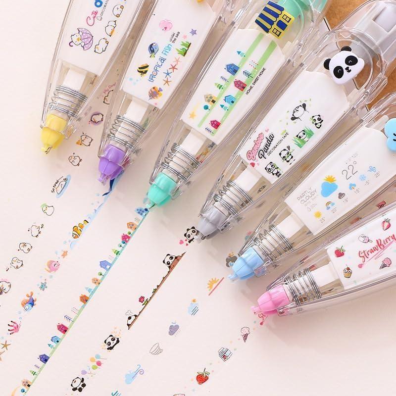 Decoration Tape Cute Novelty Sticker Pen Machine Pack of 2